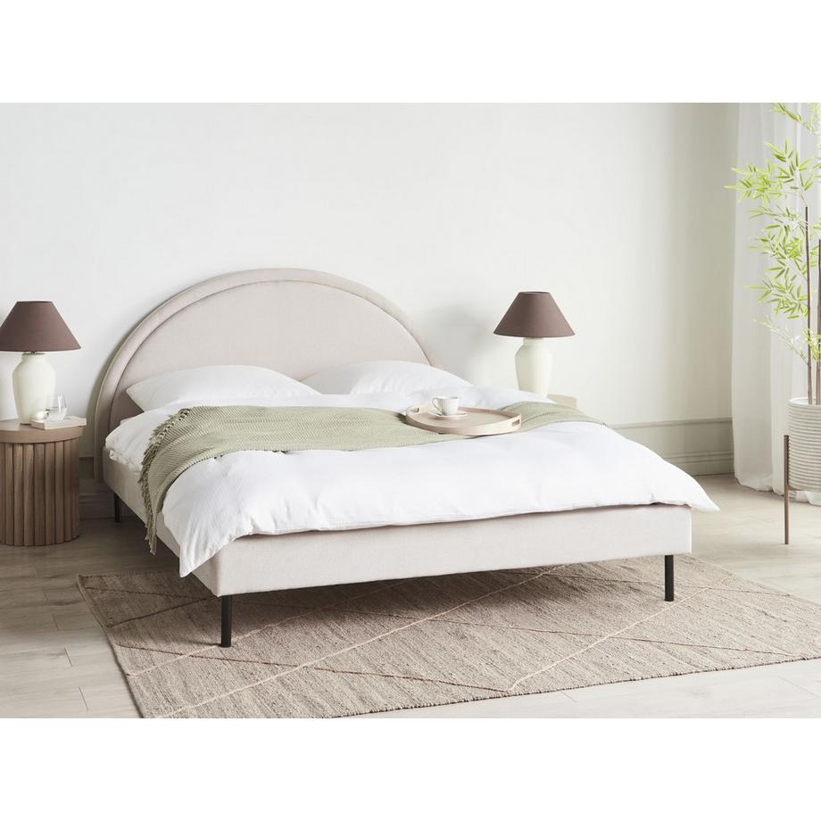 Beliani Letto en Tessuto Retrò MARGUT  