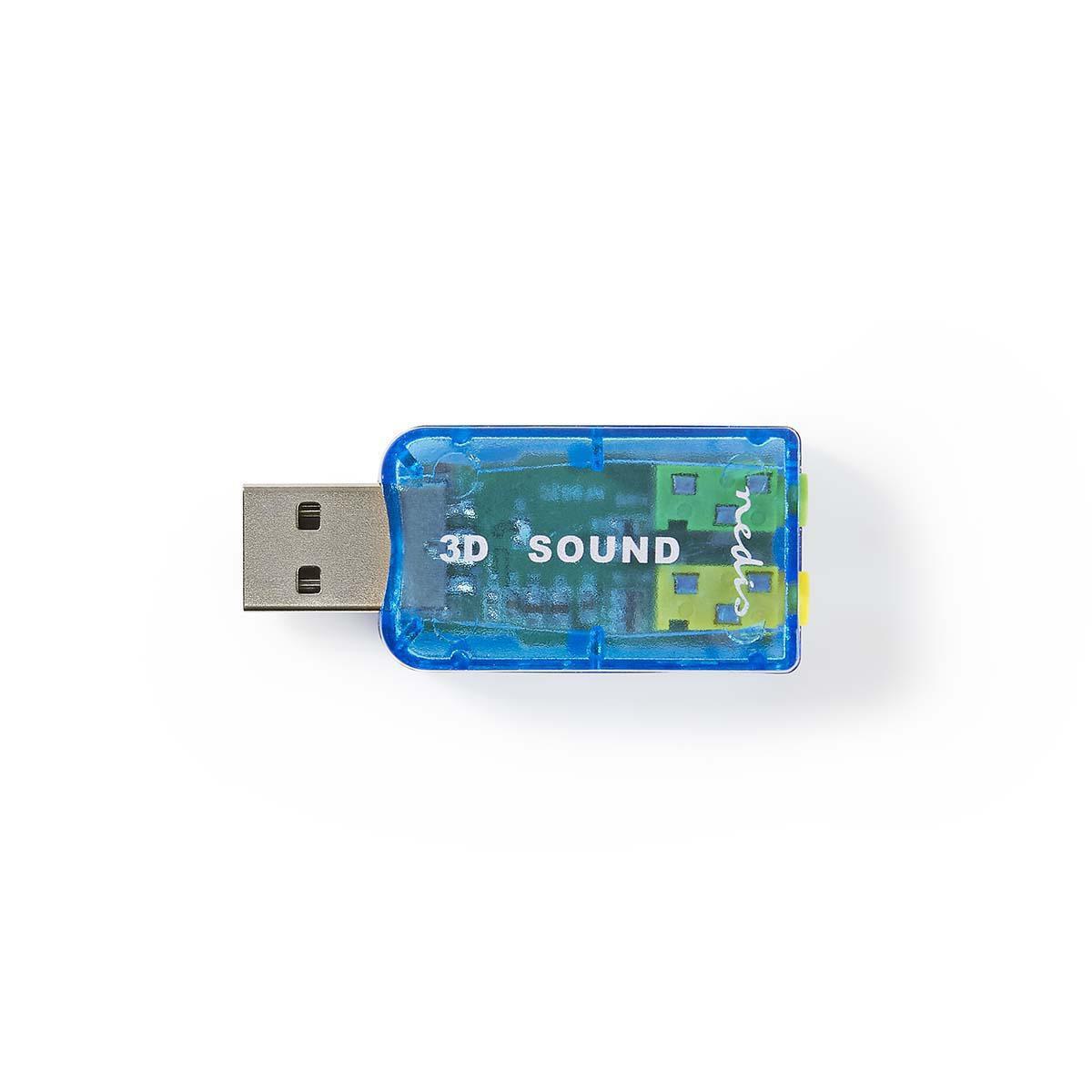 Nedis  Soundkarte | 5.1 | USB 2.0 | Mikrofonanschluss: 1x 3,5 mm | Headsetanschluss: 3,5 mm Male 