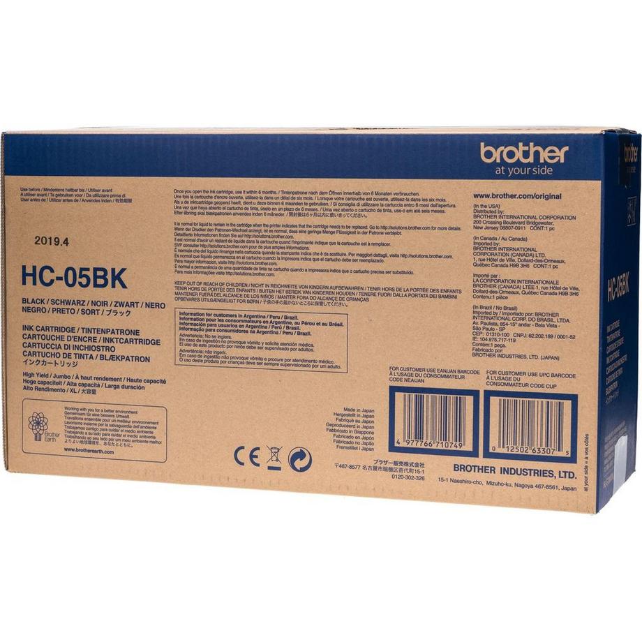 brother  BROTHER Tintenpatrone Jumbo schwarz HC-05BK HL-S7000DN 30'000 Seiten 
