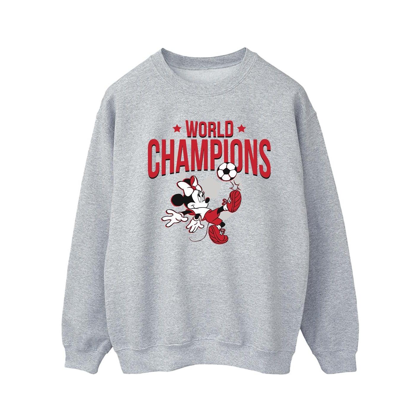 Image of Minnie Mouse World Champions Sweatshirt Herren Grau XXL