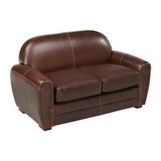 Vente-unique Ledersofa Vintage 2Sitzer BAUDOIN  