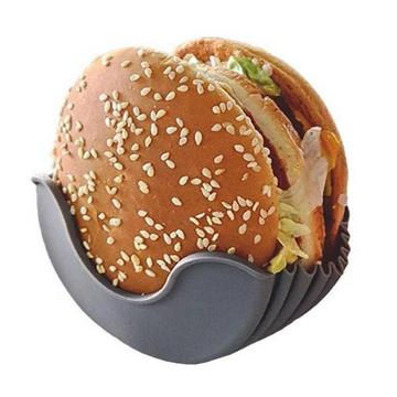Porte-hamburger, silicone - Noir