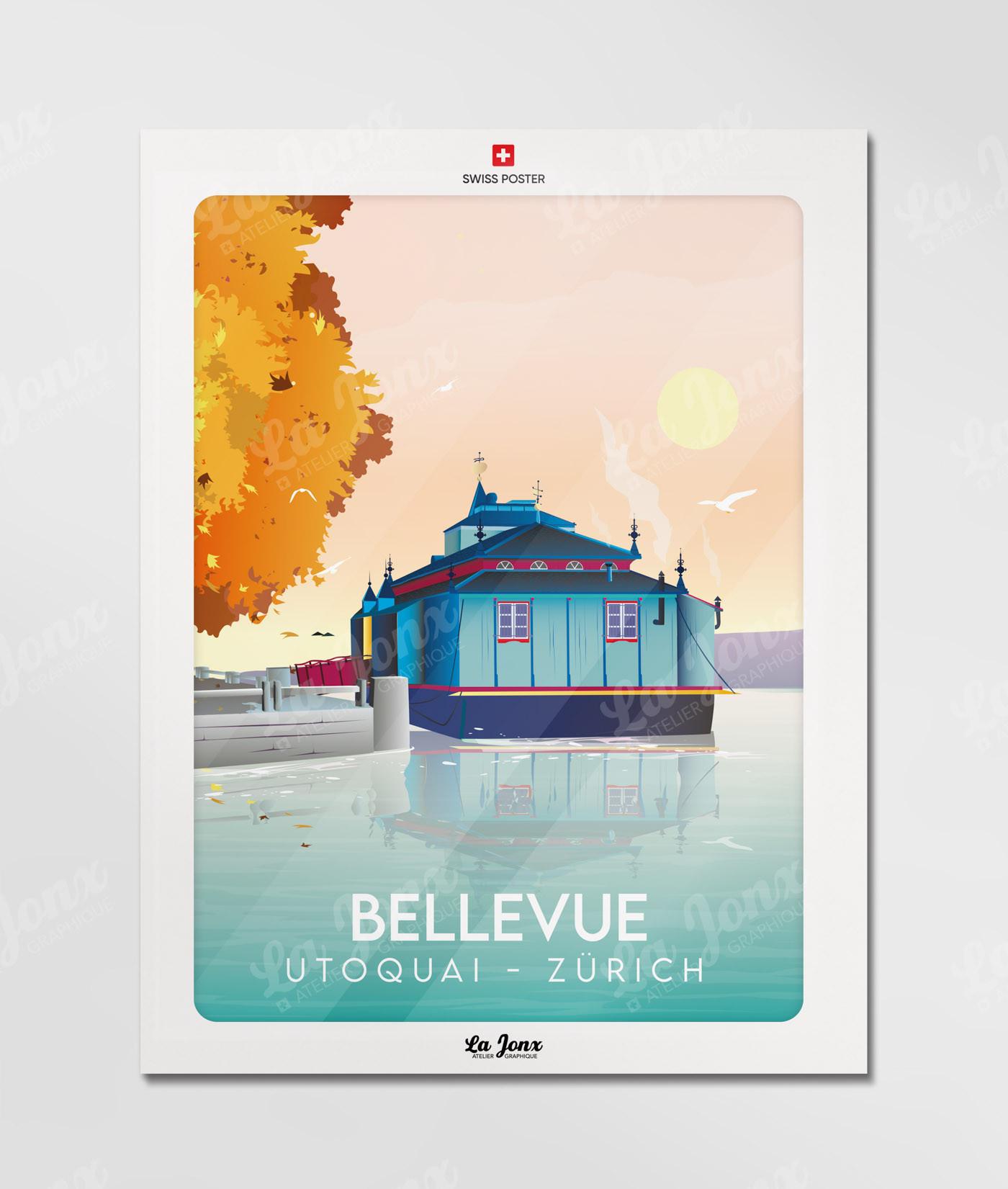 La-Jonx Affiche de Bellevue - Utoquai  
