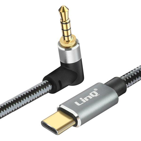 Avizar  Câble Audio USB-C / Jack 4 Broches Coudé 