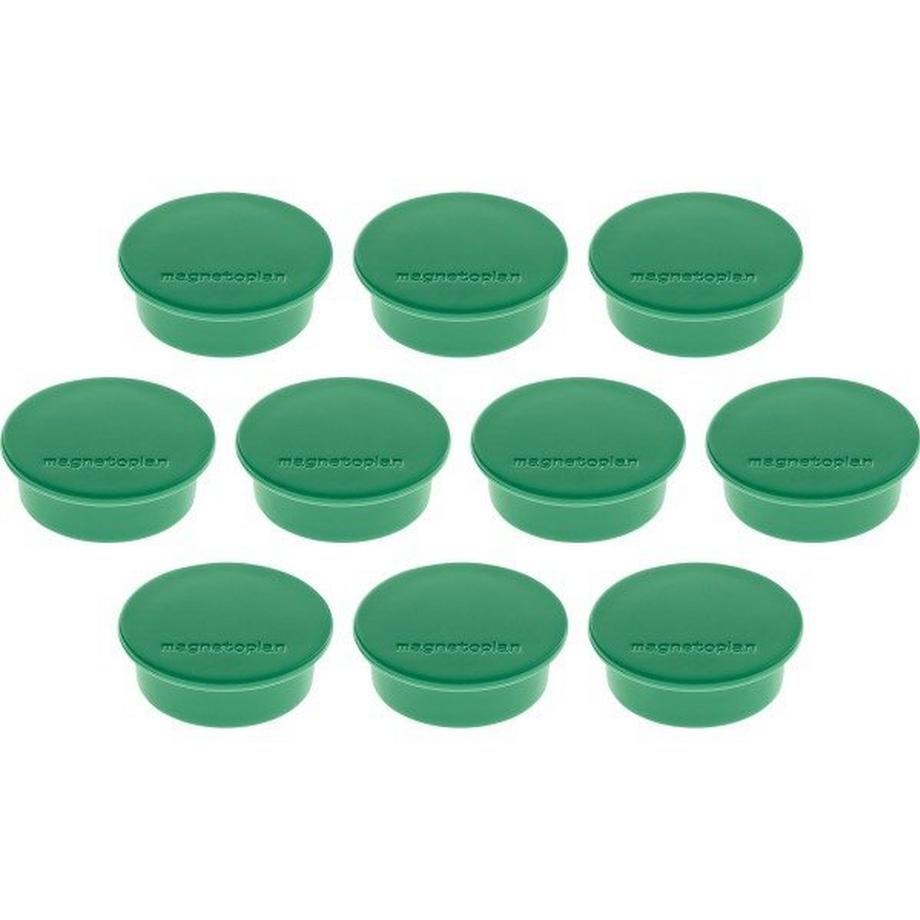 magnetoplan  MAGNETOPLAN Magnet Discofix Color 40mm 1662005 grün, ca. 2.2 kg 10 Stk. 