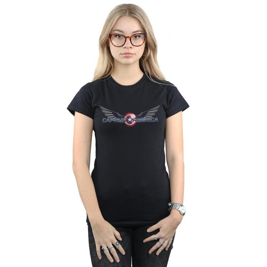 MARVEL Captain America Wings Grafikdruck T-Shirt  
