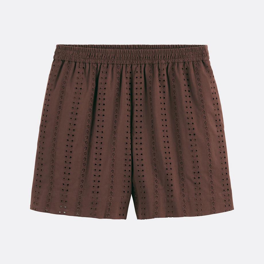 La Redoute Collections Shorts aus englischer Stickerei mit Dehnbund  