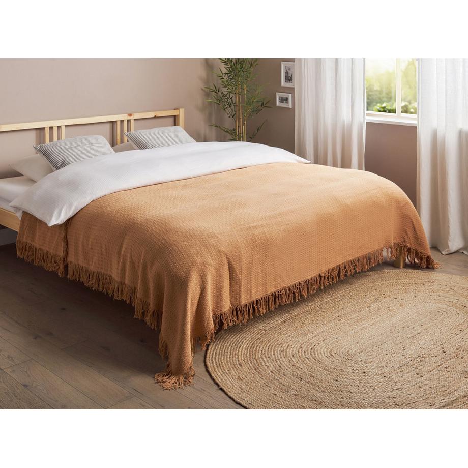 Beliani YERBENT Couvre-lit en Coton  