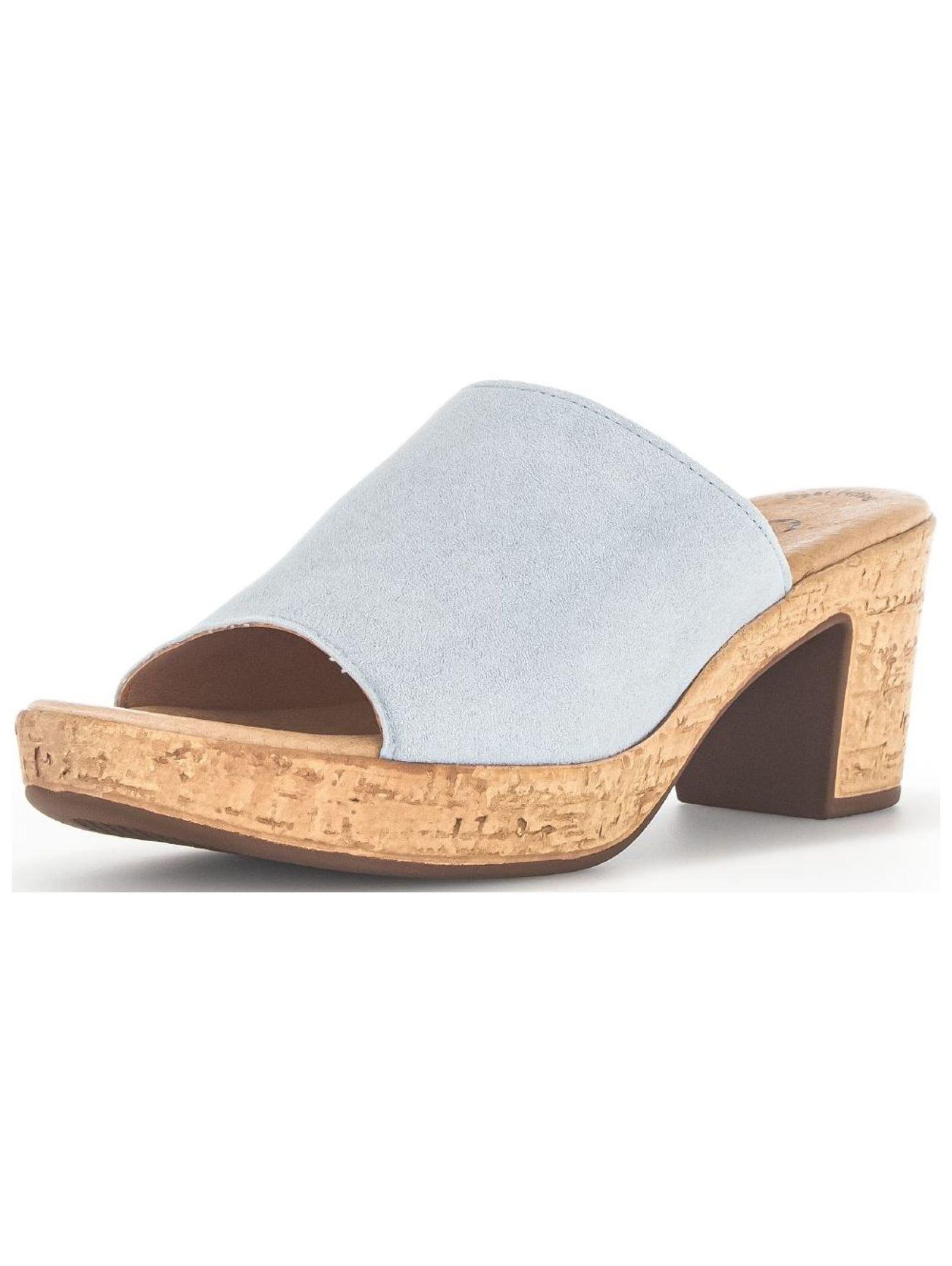 Image of - Wildleder Sandale Damen Himmelblau 38
