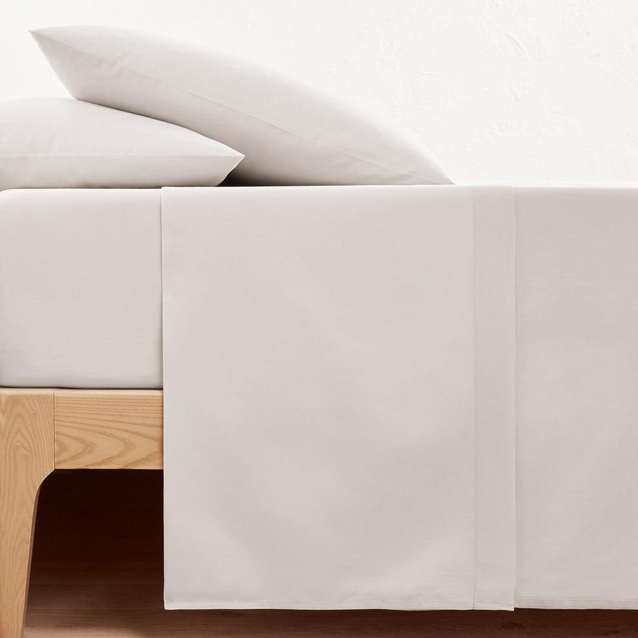 La Redoute Intérieurs Scenario Lenzuolo Piatto Tinta Unita in Cotone Biologico  