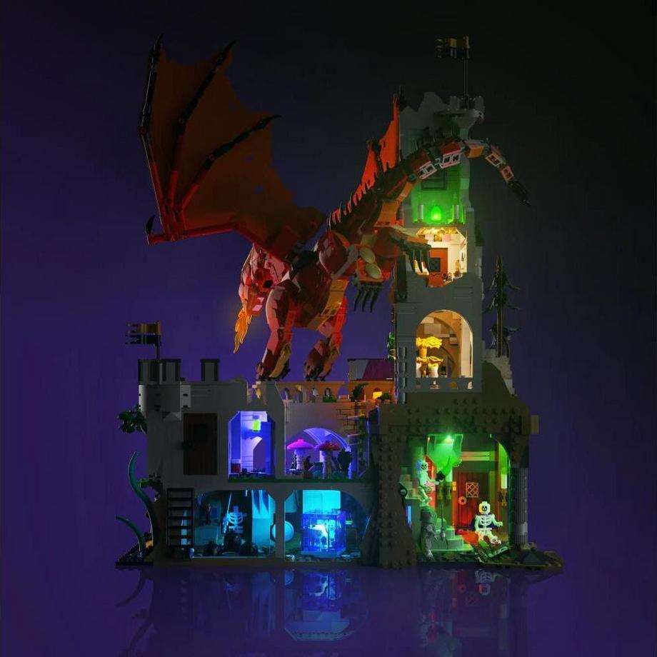 LIGHT MY BRICKS  LMB 2.0 lumière LED pour LEGO Ideas Donjons & Dragons : La légende du dragon rouge 21348 