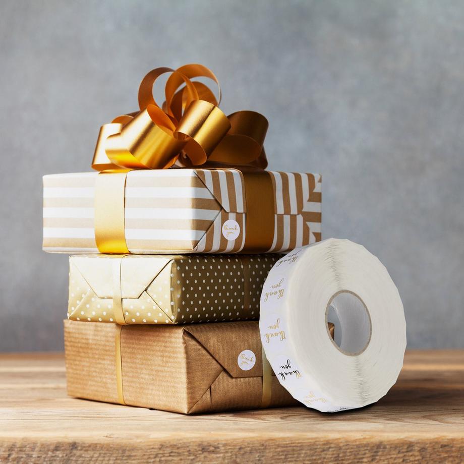 B2X Adesivo di ringraziamento "Grazie" 2500 pezzi  