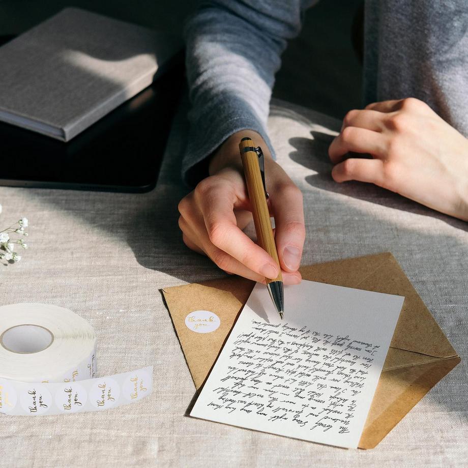 B2X Adesivo di ringraziamento "Grazie" 2500 pezzi  