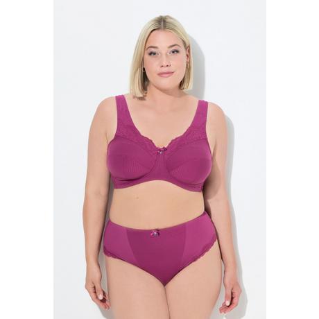 Ulla Popken Reggiseno sostenitivo senza ferretto pizzo coppa C-G  