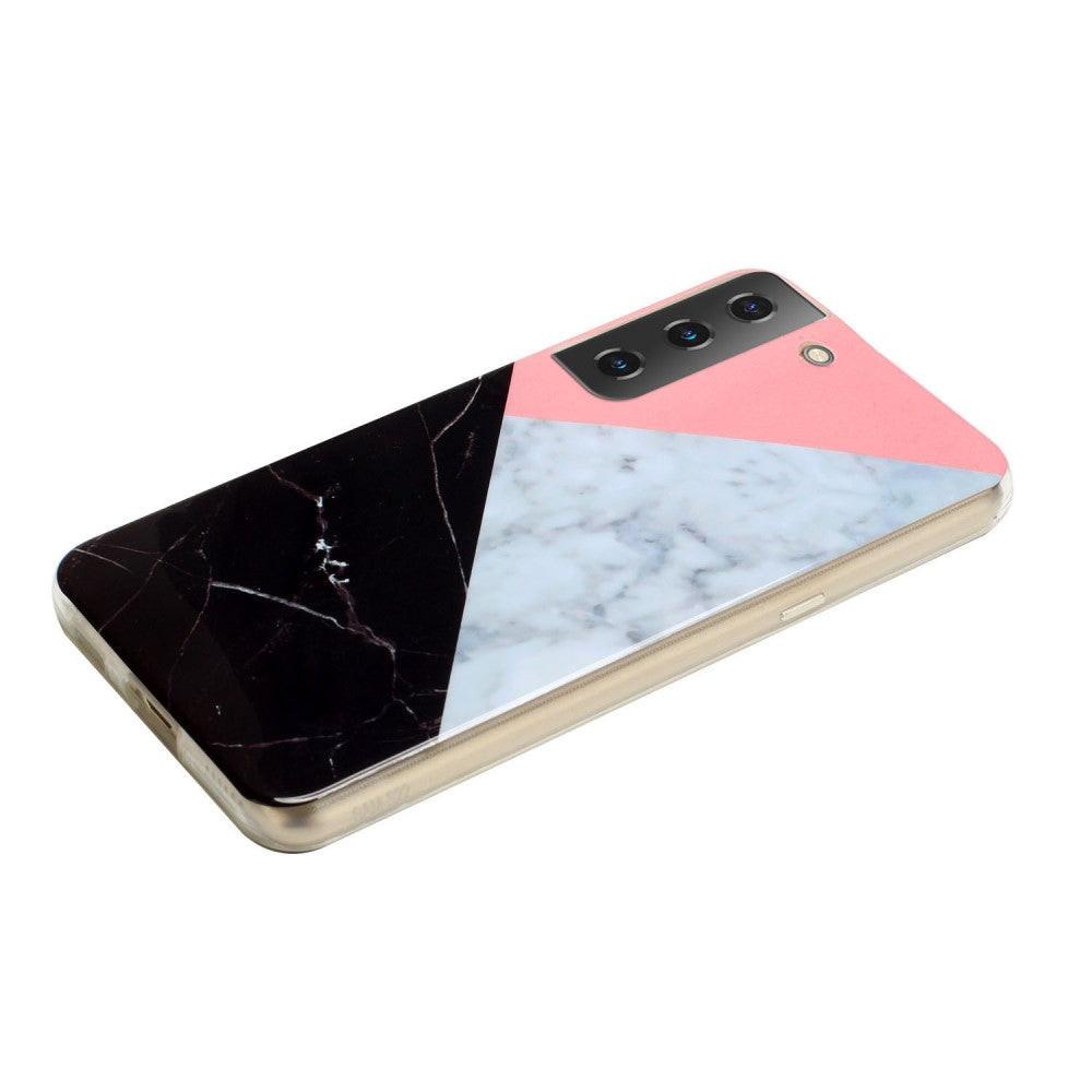 Cover-Discount  Galaxy S22 - Housse en silicone Black Marble 