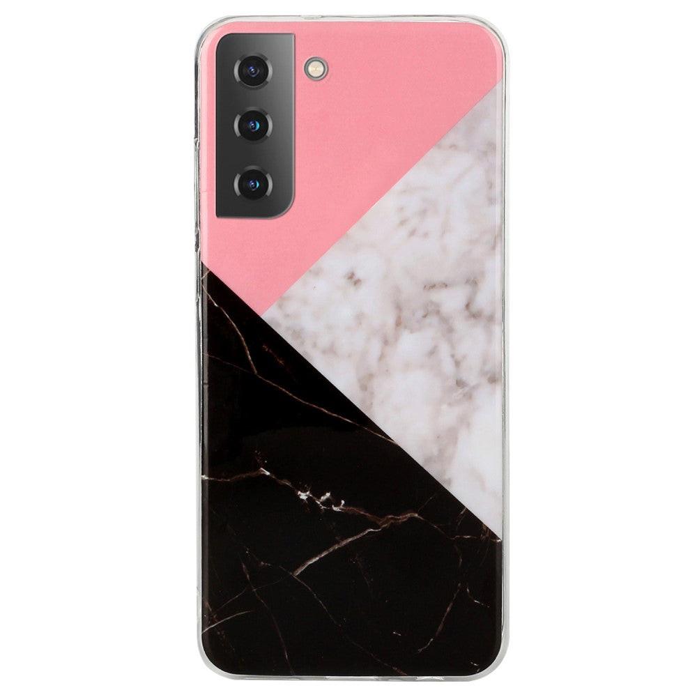 Cover-Discount  Galaxy S22 - Housse en silicone Black Marble 