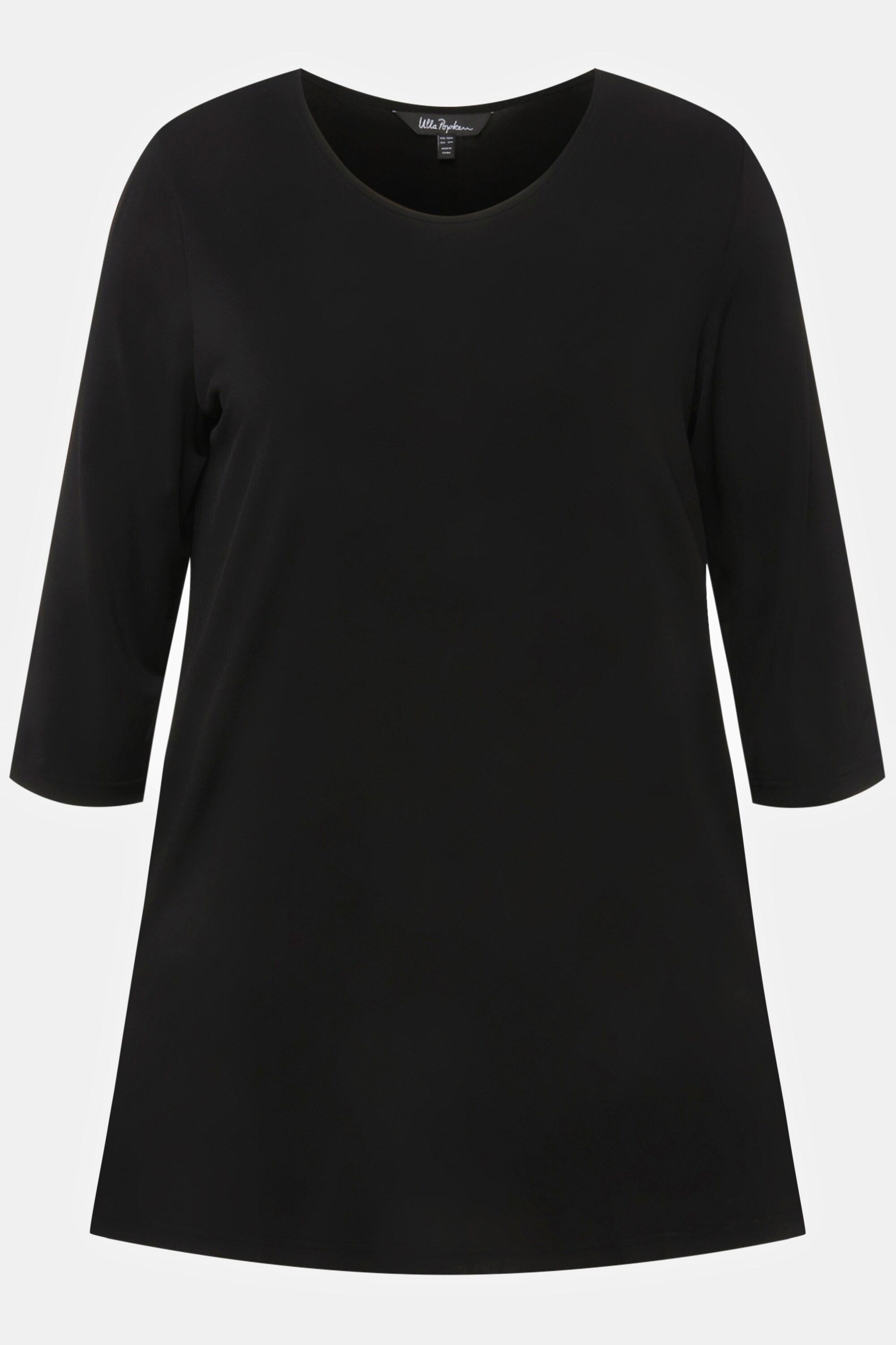 Ulla Popken Longshirt Polka Dot Rundhals 3/4-Arm  