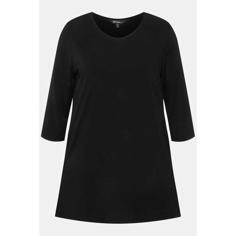 Ulla Popken Maglia lunga Polka Dot Scollo Rotondo Maniche 3/4  