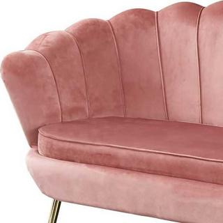 mutoni Muschelsofa Samt, 2-sitzer  