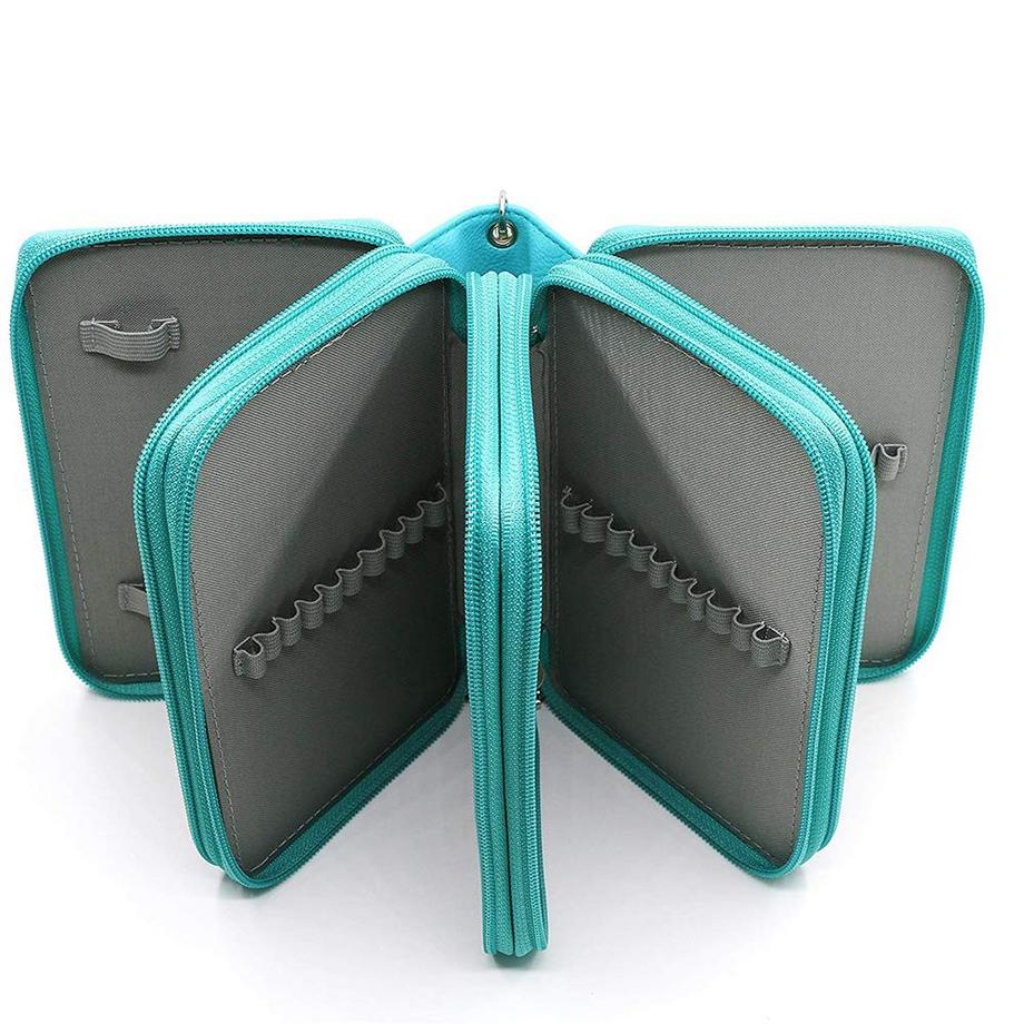 Only-bags.store  PU Leder Federmäppchen Super große Kapazität Bleistift Etui Studenten Schreibwaren Fall Buntstifte Halter Fall Bleistiftetui mit Innentasche 