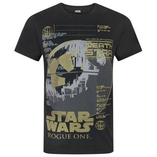 STAR WARS  Rogue One Metallic Death Star TShirt 