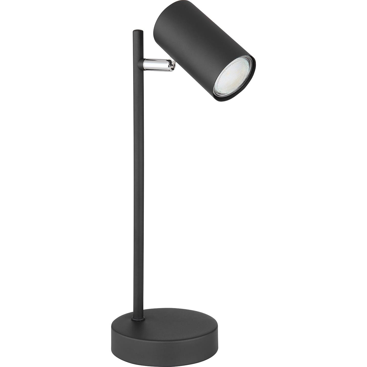 mutoni Lampe à poser Robby métal noir mat 1xGU10 LED  