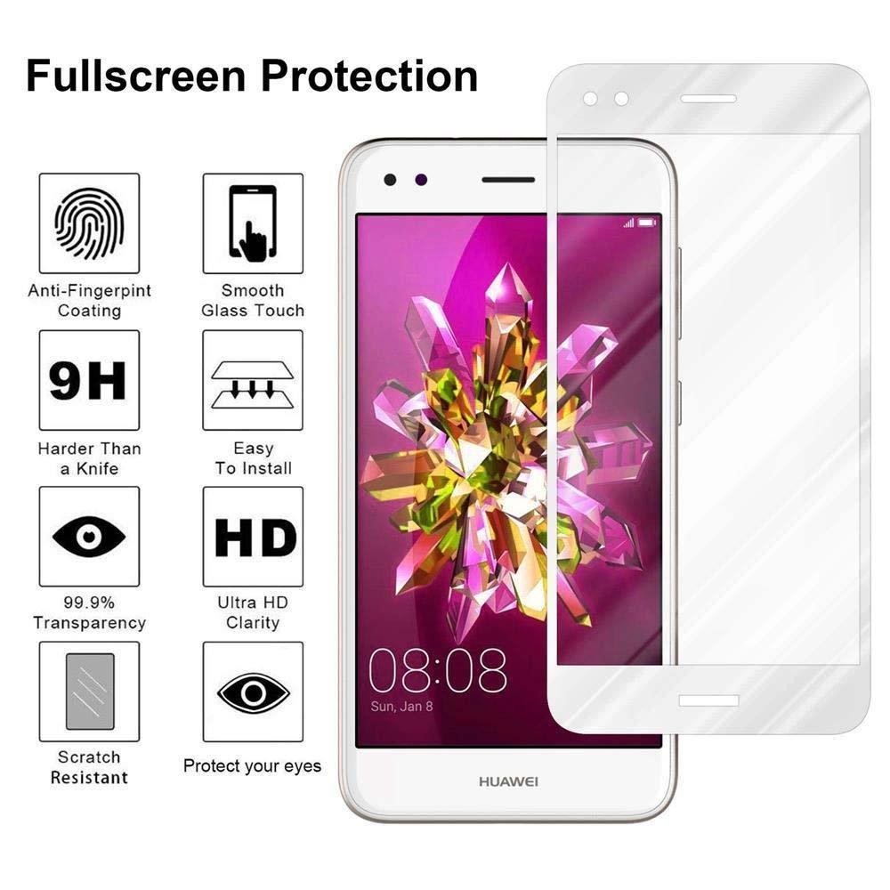 Cadorabo  Plein écran Film de protection compatible avec Huawei Enjoy 7 - Verre de protection d'écran durci (Tempered) d'une dureté de 9H avec 3D Touch 