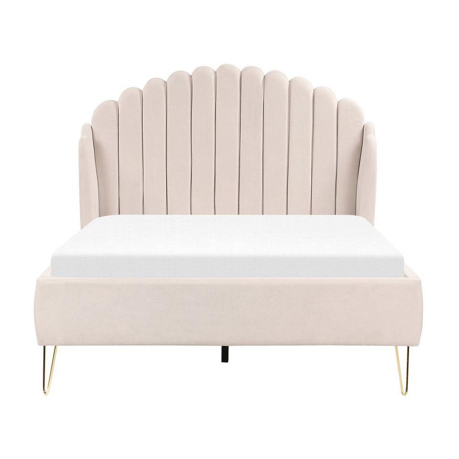 Beliani Letto con rete a doghe en Poliestere Retrò AMBILLOU  