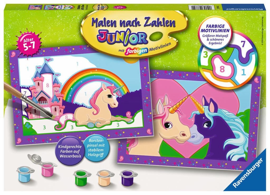 Image of Malen nach Zahlen 27774 - Bunte Einhornwelt - Kinder 5-7 Jahren