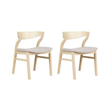 Lot de 2 chaises en Polyester Traditionnel MAROA