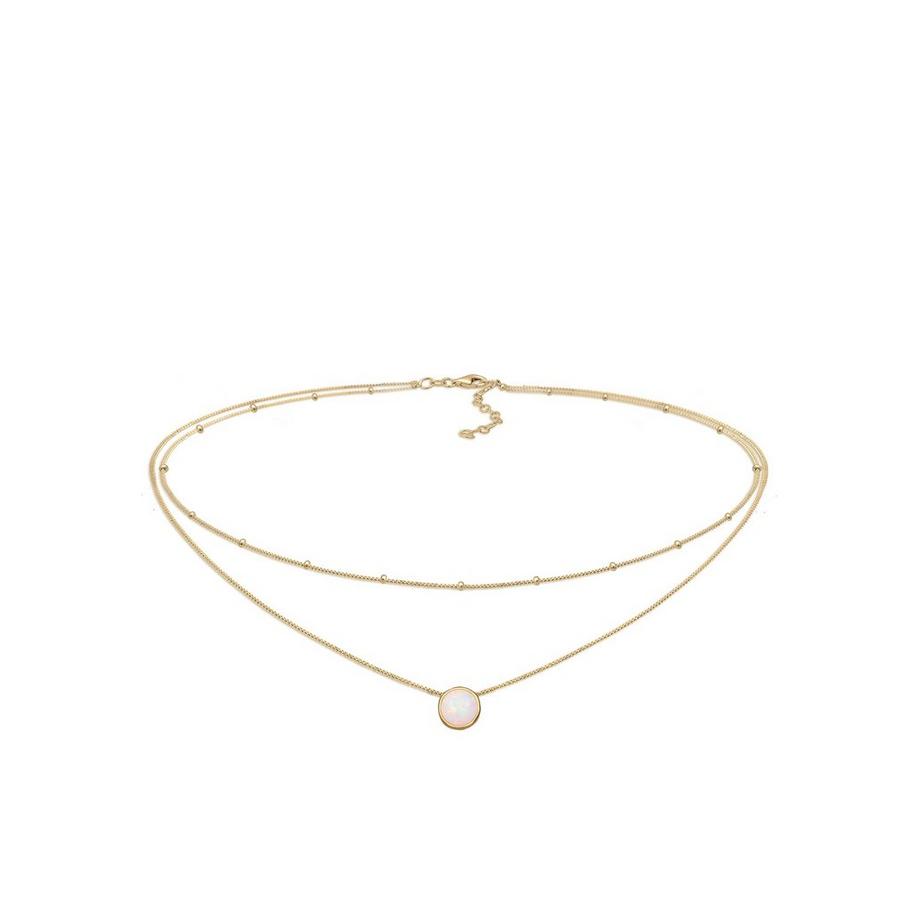 Halskette Choker Layer Opal