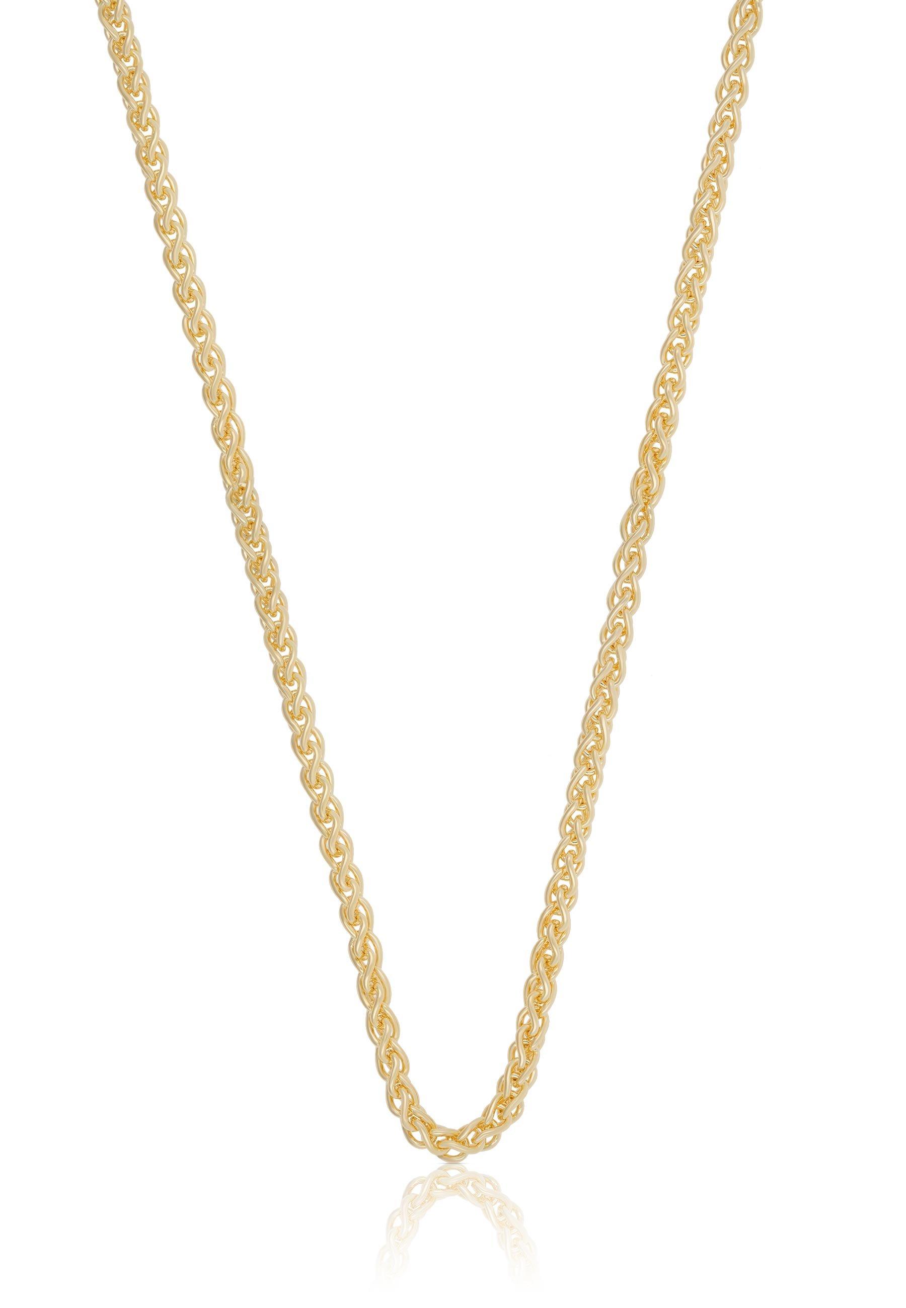 MUAU Schmuck  Collier Zopf Gelbgold 750, 2.5mm, 45cm 