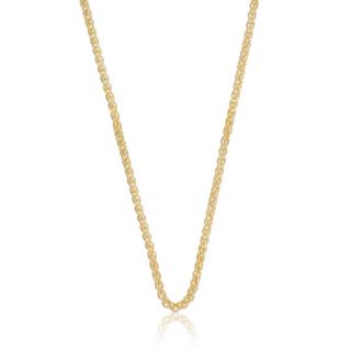 MUAU Schmuck  Collier Zopf Gelbgold 750, 2.5mm, 45cm 