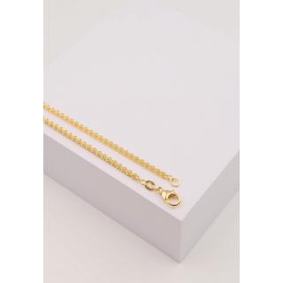 MUAU Schmuck  Collier Zopf Gelbgold 750, 2.5mm, 45cm 