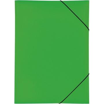 PAGNA Gummizugmappe A3 21638-05 grün PP 3 Einschlagklappen