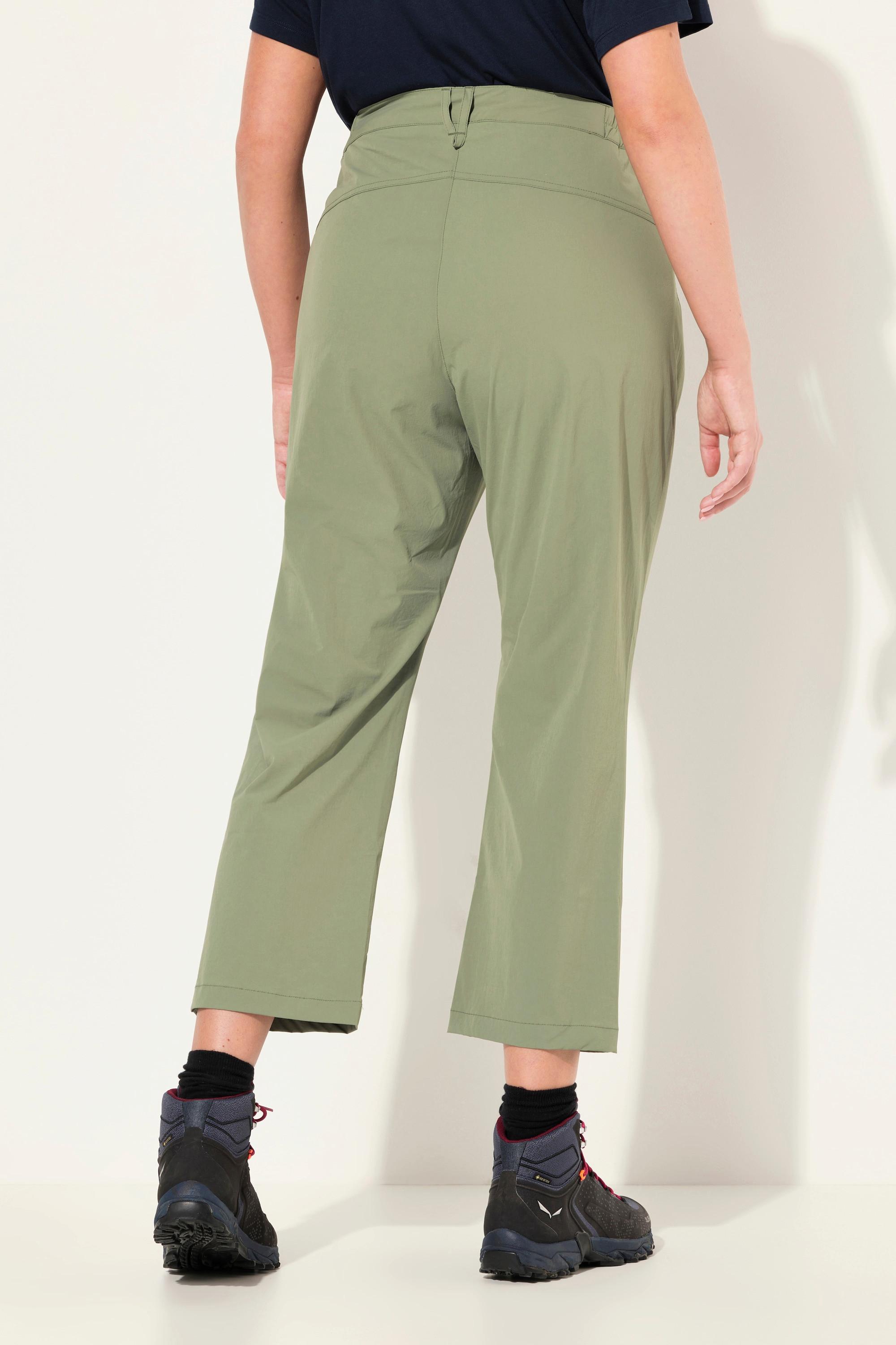 Ulla Popken  Pantaloni funzionali a 7/8 ad asciugatura rapida con cintura comoda 