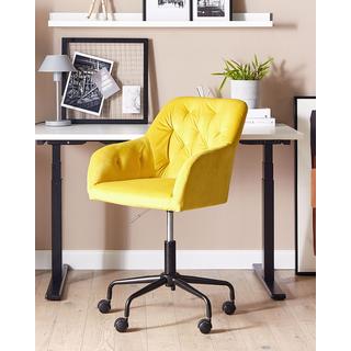 Beliani Chaise de bureau en Velours Glamour ANTARES  