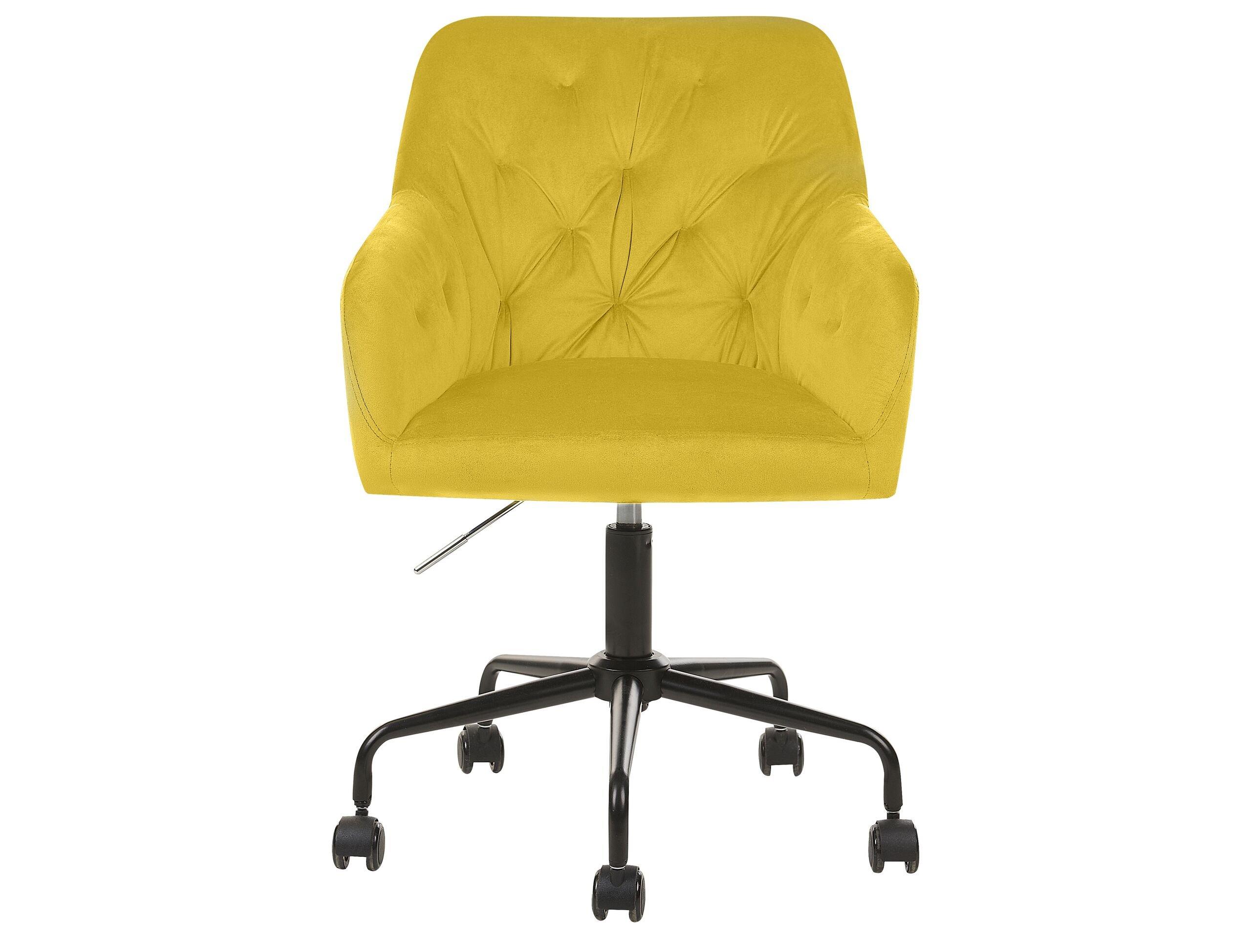 Beliani Chaise de bureau en Velours Glamour ANTARES  