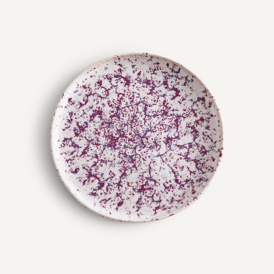 Lot 4 assiettes à dessert grès émaillé