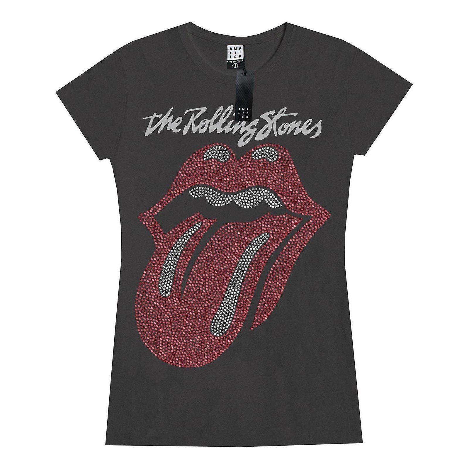 Image of Tongue Tshirt Logo Damen Charcoal Black XL