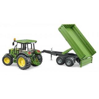 bruder  John Deere 5115 M mit Bordwandanhänger 