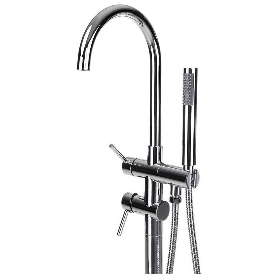 Beliani Freistehende Badewannenarmatur aus Messing Modern TUGELA  