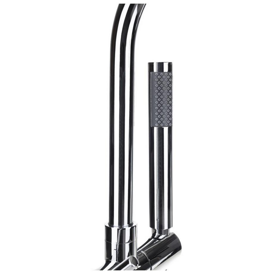 Beliani Freistehende Badewannenarmatur aus Messing Modern TUGELA  