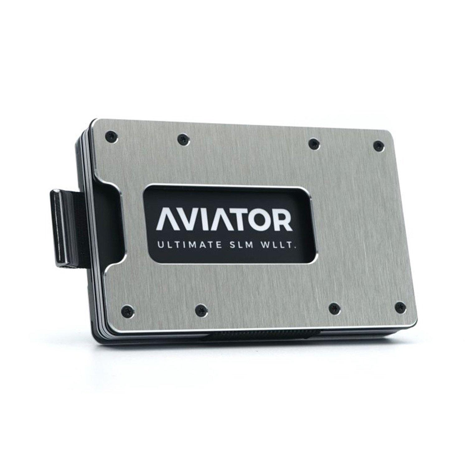 AVIATOR  Aviator Wallet slide, Brushed silber 