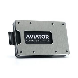 AVIATOR Aviator Wallet slide, Brushed silber  