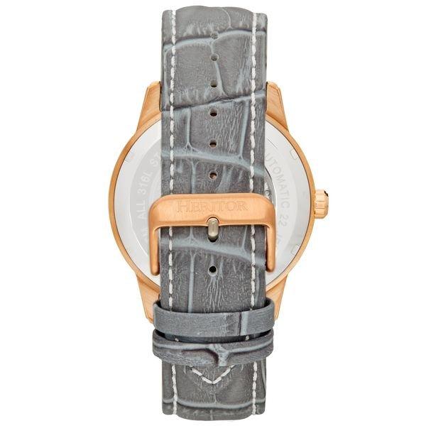 Heritor Automatic  Montre automatique Heritor Davies semi-squelettique avec bracelet en cuir 