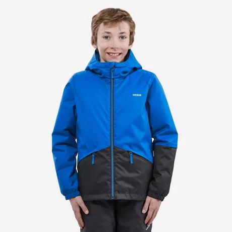 WEDZE COMBINAISON DE SKI ENFANT CHAUDE ET IMPERMEABLE 100 BORDEAUX / MARINE