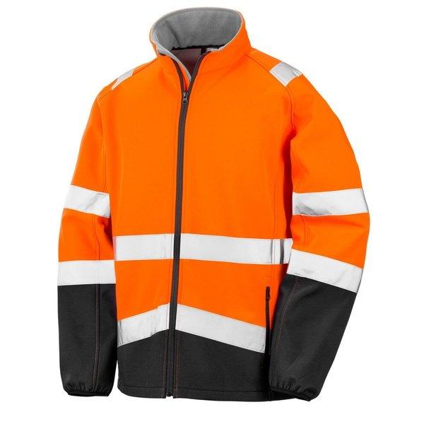 Image of Safeguard By Softshelljacke Zum Bedrucken Sicherheit Herren Orange XL