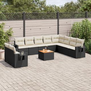 VidaXL set divano da giardino Polirattan  