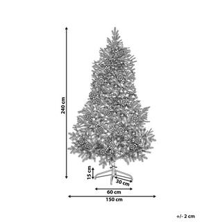 Beliani Sapin de Noël artificiel en PVC Traditionnel DENALI  